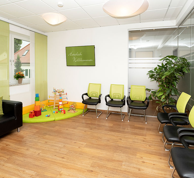Wartezimmer der Frauenarztpraxis Dres. Fischer